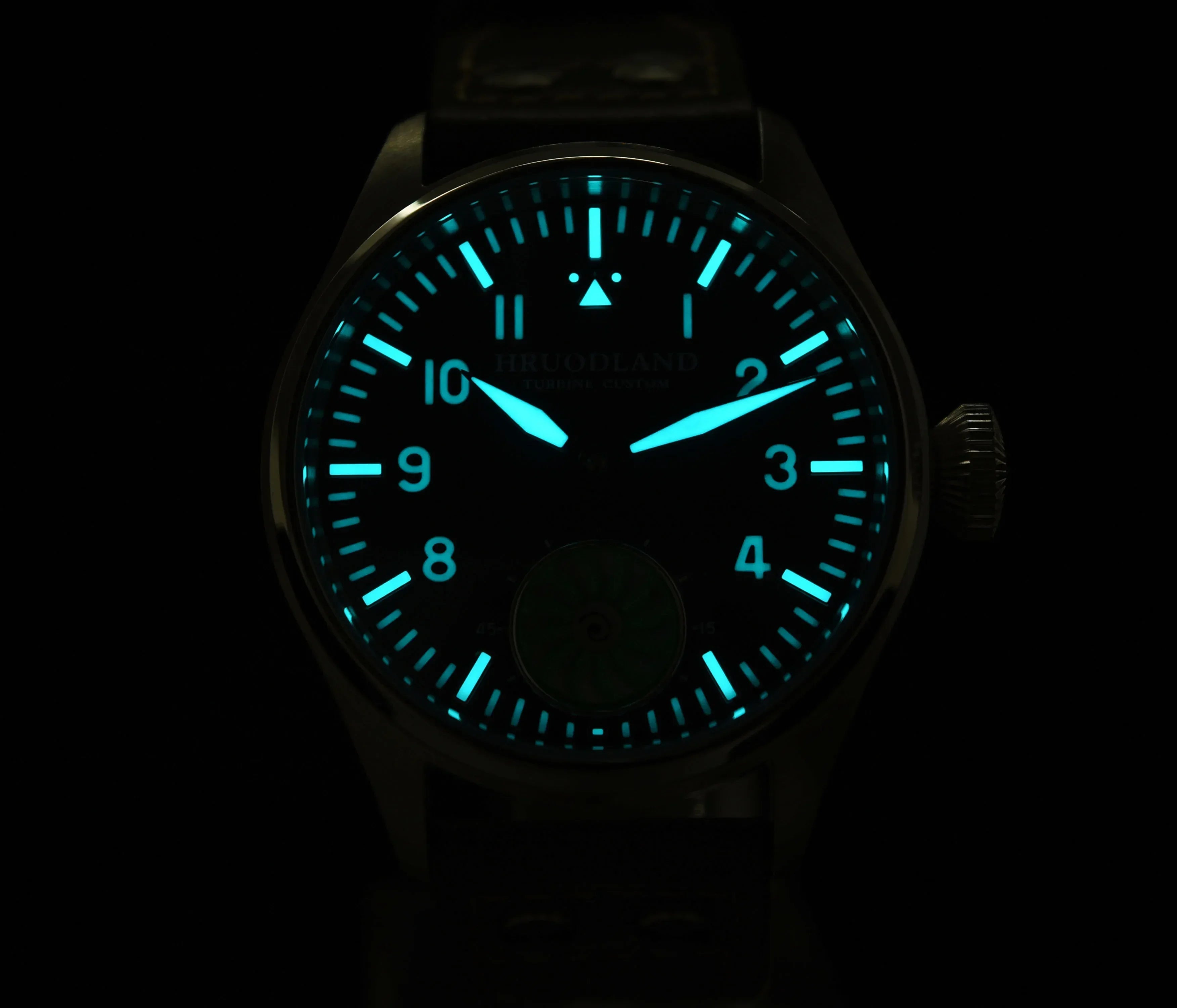 HRUODLAND Pilot Watch for Men BGW-9 Luminous Mechanical Wristwatch 316L Stainless Steel Sapphire Glass 10ATM Waterproof F016