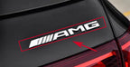 1pcs 3D Car Rear Trunk Emblem, Decal Letters Sticker, Mercedes Benz AMG A B C E G CLA W211 W203 W204 W210 W124 Accessories