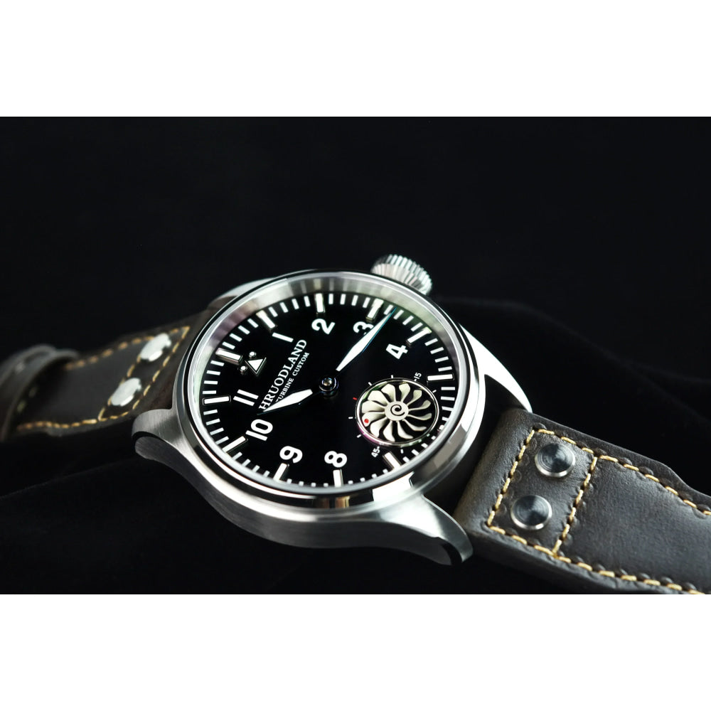 HRUODLAND Pilot Watch for Men BGW-9 Luminous Mechanical Wristwatch 316L Stainless Steel Sapphire Glass 10ATM Waterproof F016
