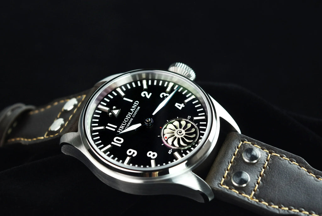 HRUODLAND Pilot Watch for Men BGW-9 Luminous Mechanical Wristwatch 316L Stainless Steel Sapphire Glass 10ATM Waterproof F016