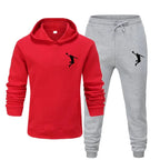Sports Basketball Brand Sweatshirt Sweatpants Men Women 2 Pieces Sets Tracksuit Fashion Casual Hooded Sportswear Sudadera Hombre