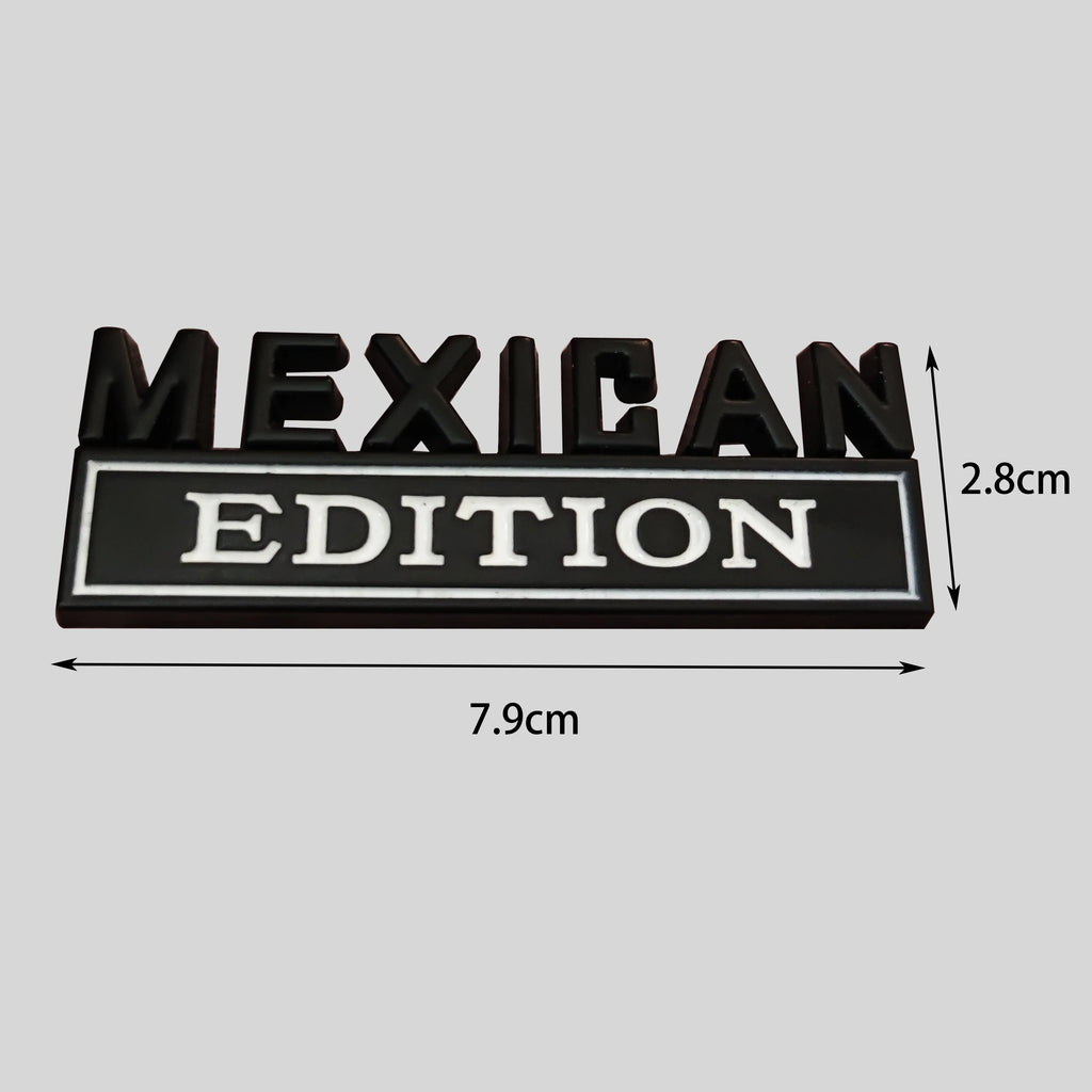 Mexican Edition Metal Car Emblems - Ideal for Hood, Trunk, Fenders, Doors of Nissan, GM, VW, Toyota, Chevy