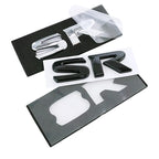 1pcs 3D SV SR ABS Car Rear Letter logo sticker Rear Bumper tail door trunk sticker car rear Emblem sticker styling Accessories