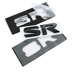 1pcs 3D SV SR ABS Car Rear Letter logo sticker Rear Bumper tail door trunk sticker car rear Emblem sticker styling Accessories