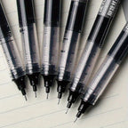 Bolígrafo líquido recto de secado rápido, bolígrafo de Gel de firma de 0,5mm, tinta negra y azul, 24 piezas, para escuela y oficina