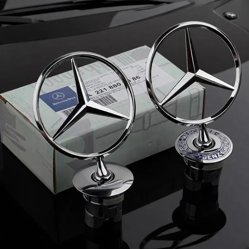 3D Star Bonnet Label Badge Car Front Hood Zinc Alloy Emblem for Mercedes Benz W213 W222 W223 E300 W205 W206 W212 W203 W204