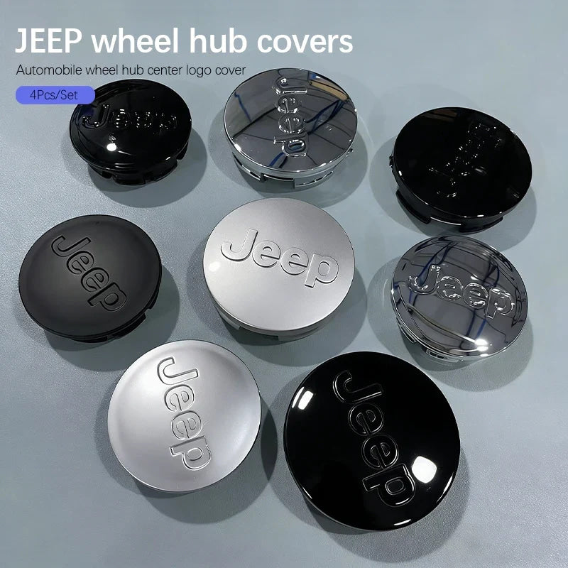 Car Tire Center Cap 63mm/55mm For Jeep Renegade Compass Grand Cherokee Wrangler jk Gladiator Patriot Liberty Commander Trailhawk