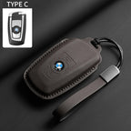 Soft Leather Car Key Case Full Cover Shell For BMW 1 2 3 4 5 6 Series X1 X3 X4 X5 X6 F36 F25 F26 F30 F34 F10 F07 F20 Z10 F15 F16