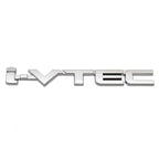 3D Chrome Metal Car Letters Rear Trunk Badge Emblem IVTEC Logo I VTEC Sticker For Honda City Civic Accord Jazz CRV  Accessories