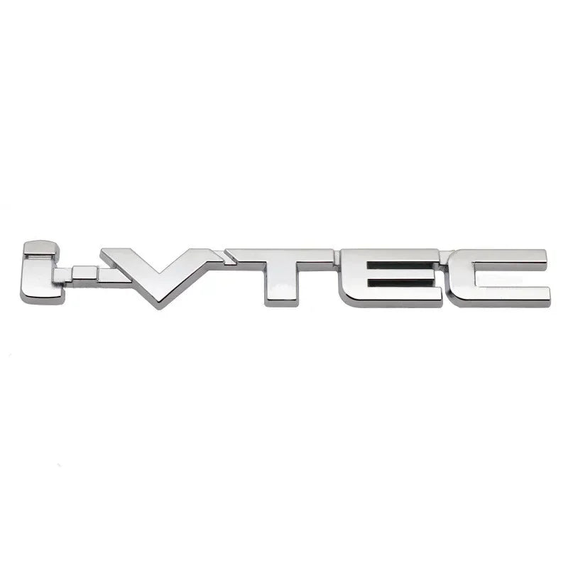 3D Chrome Metal Car Letters Rear Trunk Badge Emblem IVTEC Logo I VTEC Sticker For Honda City Civic Accord Jazz CRV  Accessories