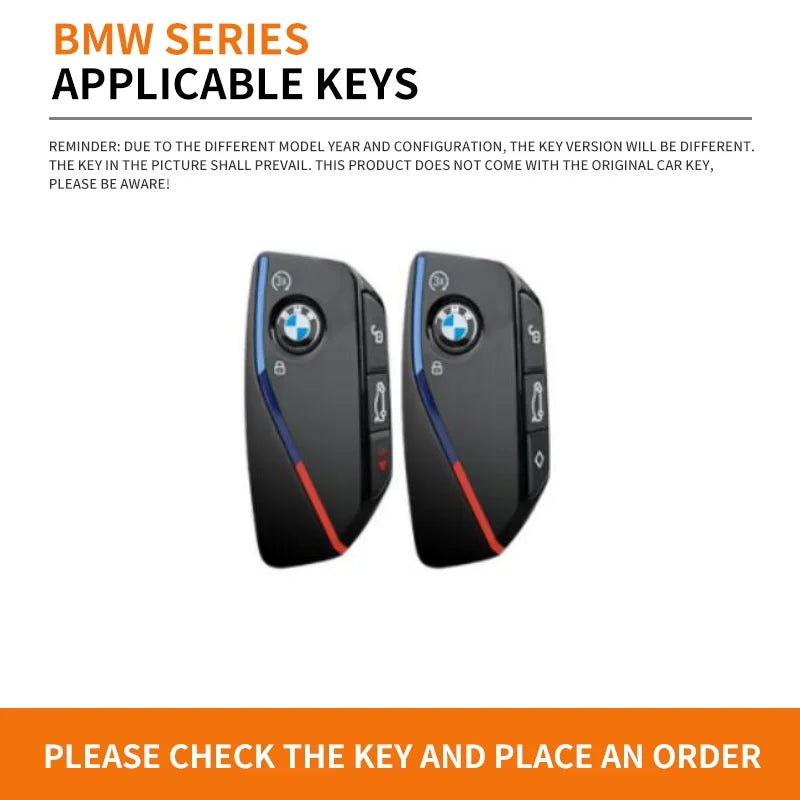 Sport Style Car Smart Key Case Cover Shell For BMW M X1 U11 X7 X5 G05 LCI I7 IX XM Series 7 740Li U06 G81 M3 Keyless Accessories