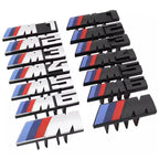 For BMW Performance E60 E36 E90 X2 X1 X3 X5 E46 M3 1Pcs 7.3cm 9cm M Logo 3D ABS Car Styling Front Grille Badge Emblem Accessory