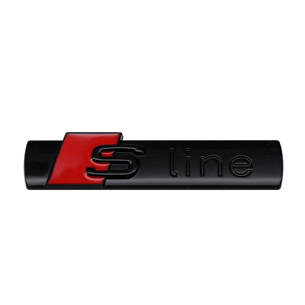 3d abs SLine Logo S Line Badge Car Fender Side Emblem Sticker For Audi A1 A2 A3 A4 A5 A6 A7 Q2 Q3 Q4 Q5 Q6 Q7 S3 S4 S5 S6 TT
