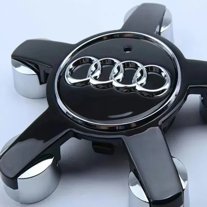 For Audi 4pcs135mm Car Styling AUDI Wheel Center Cap Hub Covers Badge For Audi A3 A4 A5 A6 A7 A8 S4 Auto Exterior Accessories