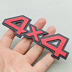 3D Metal Car Logo 4WD 4X4 Emblem Badge for Toyota Subaru Honda Jeep SUV Off Road Chrome Black Sticker Accessories