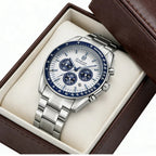 New Men Watch Calendar Business Quartz Watches Mens Top Brand Luxury Sport Waterproof Luminous Stainless Steel Man Wristwatches