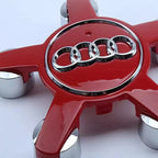 For Audi 4pcs135mm Car Styling AUDI Wheel Center Cap Hub Covers Badge For Audi A3 A4 A5 A6 A7 A8 S4 Auto Exterior Accessories
