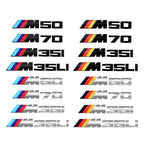 3D ABS Car Styling Rear Trunk Badge Emblem Logo Sticker Decoration Accessory For BMW M M1 M2 M3 M4 M5 M6 X7M X2M X4M X3M X5M X6M
