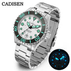 CADISEN AQUA DIVER New Brand Luxury Men Watches Automatic Watch Japan MIYOTA 8215 100M Waterproof Luminous Mechanical Wristwatch