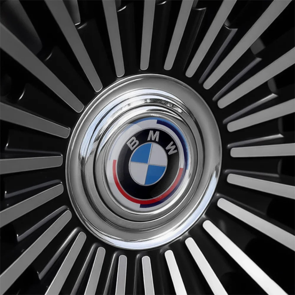 4Pcs 183mm Floating Car Wheel Center Caps Rims Hub Cover For BMW 50TH M Performance M3 M5 M6 F01 F20 F10 F13 F15 F16 F30 F34 F32