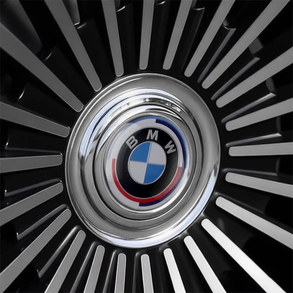 4Pcs 183mm Floating Car Wheel Center Caps Rims Hub Cover For BMW 50TH M Performance M3 M5 M6 F01 F20 F10 F13 F15 F16 F30 F34 F32