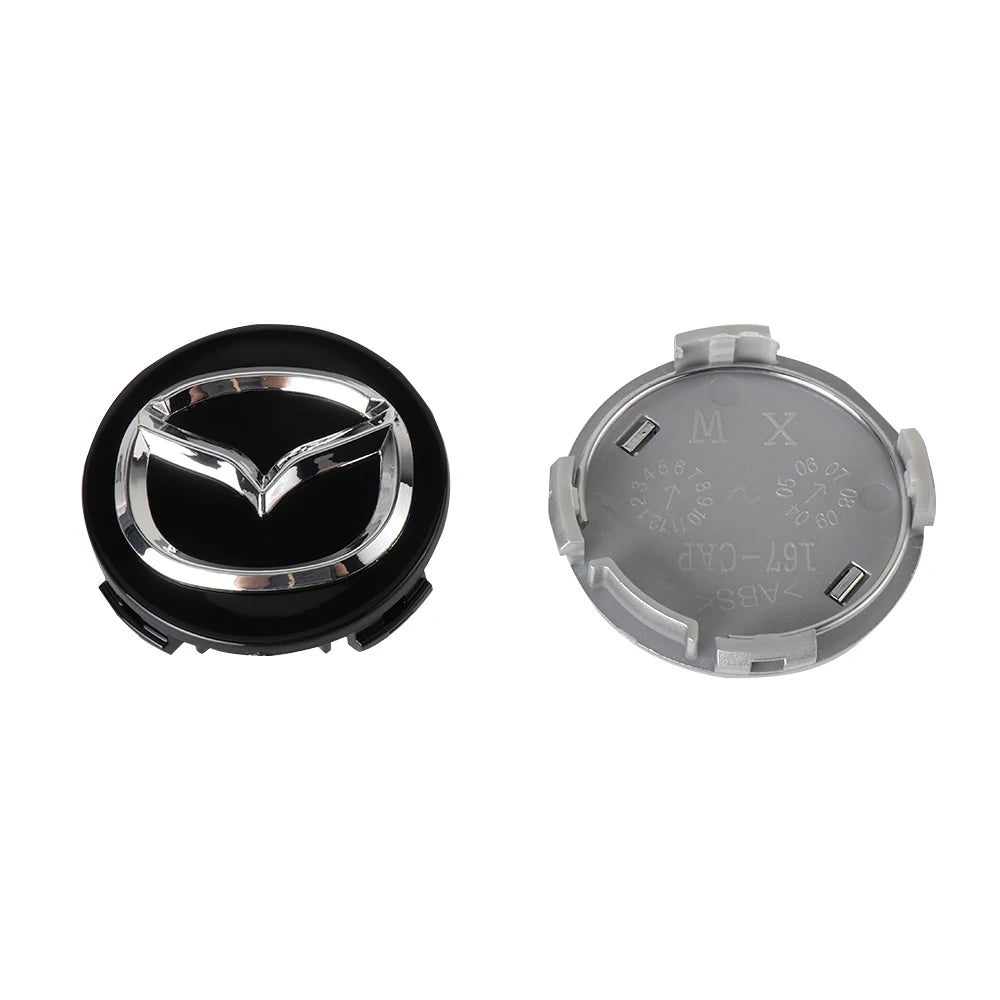 4pcs 56mm Car styling Wheel Center Hub Caps Rim Caps Covers Emblem For Mazda 2 3 5 6 Axela Atenza Speed 6 CX-3 CX-4 CX 5 CX-7