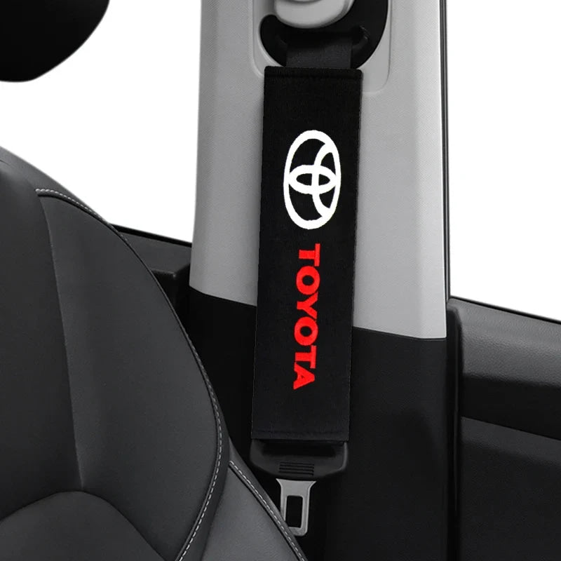 Car exterior annual inspection stickers For Toyota Car Set Car Head Neck Rest Pillow Auto Seat belt Pads Headrest cover