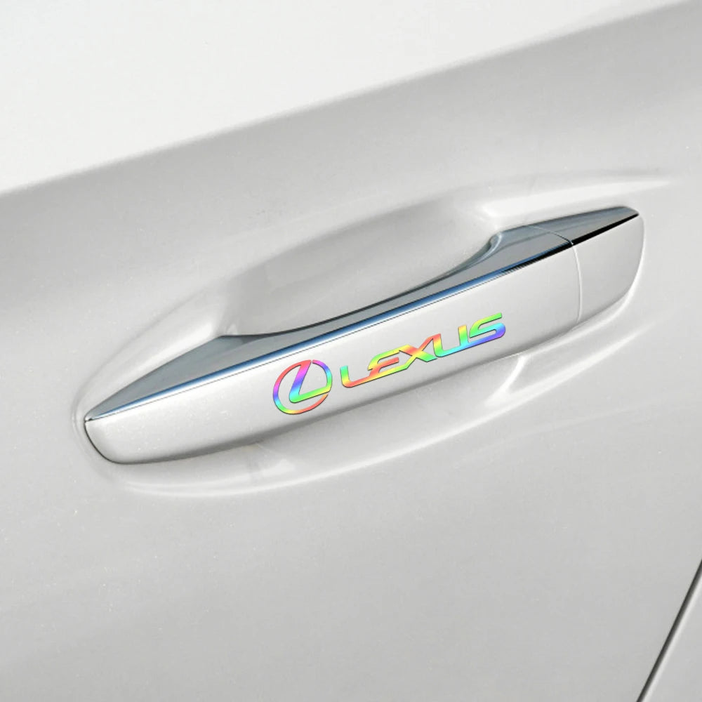 4Pcs Car vinyl Styling Door Handle Decor Stickers Decals Accessories For Lexus LS LC IS350 ES300h ES300 IS220d NX350h RX CT200h