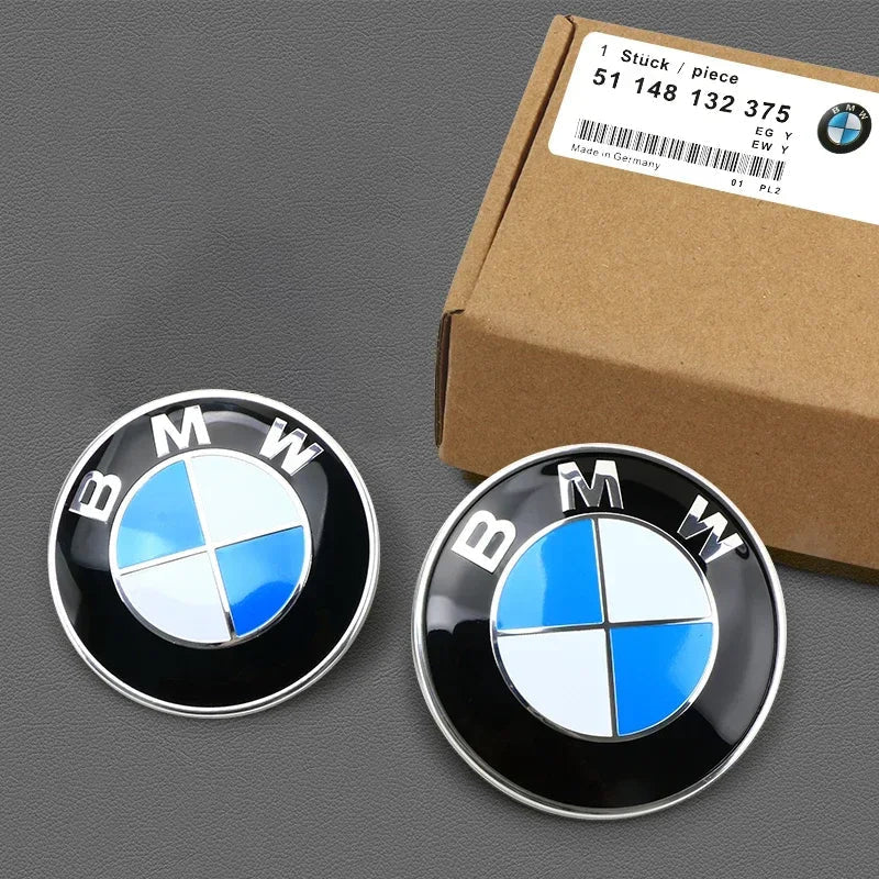74mm 82mm BMW Hood Trunk Emblem Badge Sticker Fit E30 E36 E39 E46 E60 E87 E90 G20 Auto Exterior Accessory