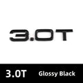 Car Rear Trunk Emblem Sticker For Audi A3 A4 A5 A6 A7 A8 Q3 Q5 Q7 Original Size Quarrto Sline Emblem ABS Black Refit Accessories
