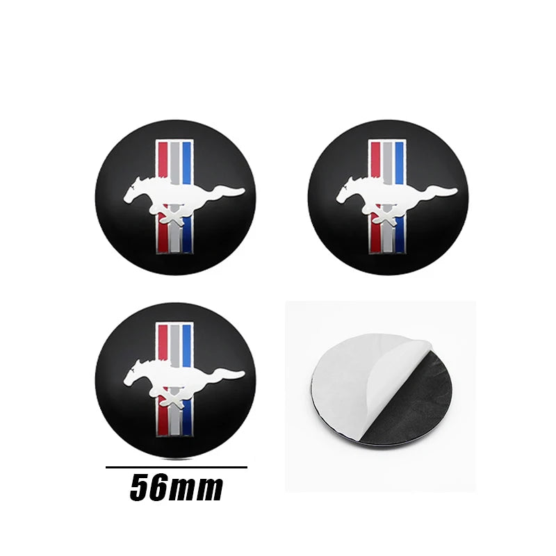 4Pcs 56mm 60mm 54mm Car Wheel Center Hub Cap Rim Cover Stickers For Ford Focus Mondeo Edge Ecosport Ranger Fiesta Fusion Kuga