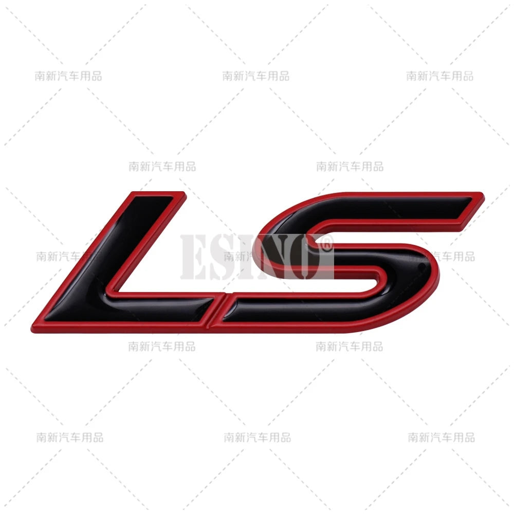 Car Styling 3D LS Car Metal Alloy Rear Trunk Fender Adhesive Badge Body Tailgate Displaceme Emblem For Cadillac CTS Escalade