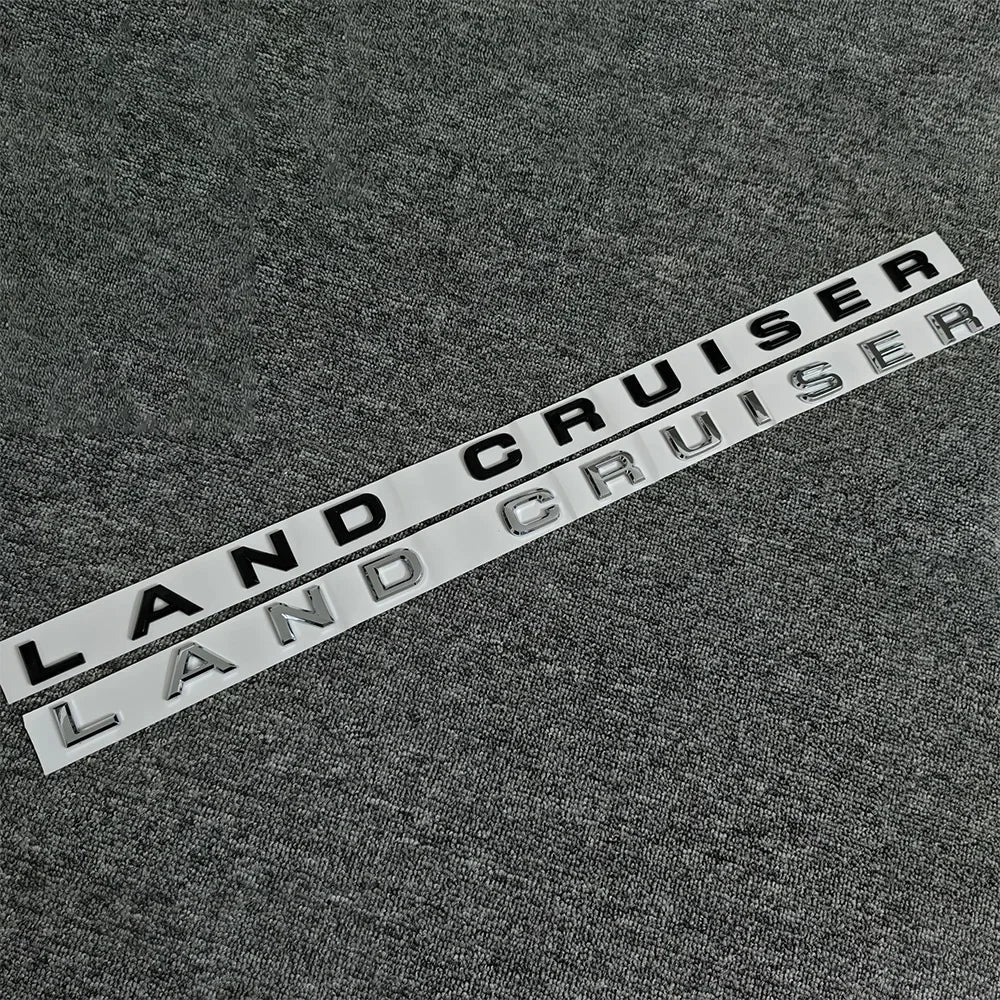 Hood Letter Badge Trunk Rear Letter Emblem Door Side Badges Suitable for Toyota Land Cruiser LC300