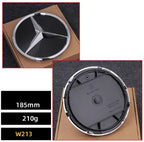 Car Front Grille Emblem Star Badge  Logo Chrome black Silver 3D Mirror Mercedes Benz W205 W204 W253 W213 W206 W166 gle VVVglc