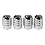 4Pcs Car Emblem Valve Cap Wheel Valves Dust Cover Tire Accessories For Jeep Wrangler Renegade Compass Gladiator Cherokee JL JK