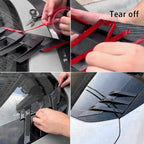 2Pcs Universal Bonnet Air Vents Engine Hood Car Exterior Parts Shutter Sticker Car Body Sticker Car Leaf Board Sticker