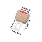 2PC Car Seat Belt Clip Extender Seatbelt Lock Buckle Plug Thick Insert Socket Extender Buckle Seat Belt Accessorie