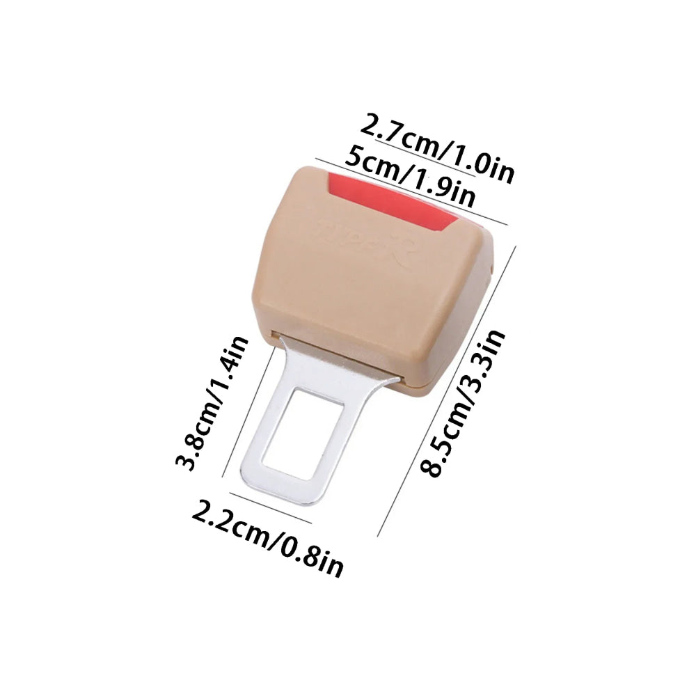 2PC Car Seat Belt Clip Extender Seatbelt Lock Buckle Plug Thick Insert Socket Extender Buckle Seat Belt Accessorie