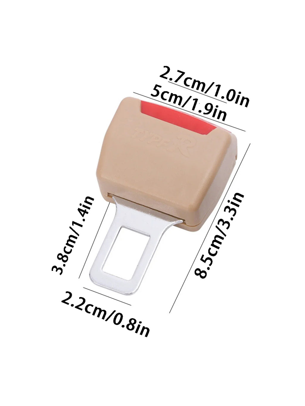 2PC Car Seat Belt Clip Extender Seatbelt Lock Buckle Plug Thick Insert Socket Extender Buckle Seat Belt Accessorie