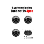 4Pc 68mm 56mm Car Rim Cover Wheel Hub Center Caps Badge Emblem Accessories For BMW E90 E60 F18 E46 F30 F20 M2 M5 M3 E87 M4 X3 X5