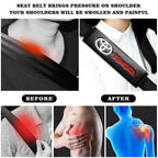 Auto sticker For Toyota Camry Car Seat Belt Cover Carbon Fiber Leather Shoulder Protection Cover Corolla E150 Rav4 Mark 2 Reiz