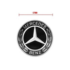 57mm Star Flat Hood Bonnet Logo Mercedes Benz AMG W204 W124 W201 W202 W212 W220 W205 Emblem Badge stickers automobile Accessorie
