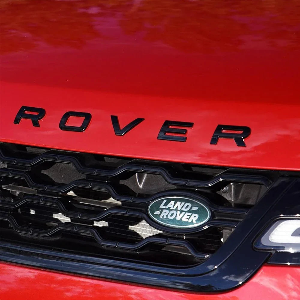 Car Front Grille Emblem Sticker 3D Aluminium Logo Decor Badge For Land Rover Range Rover Sport SVR Discovery Velar L322 L320 P38
