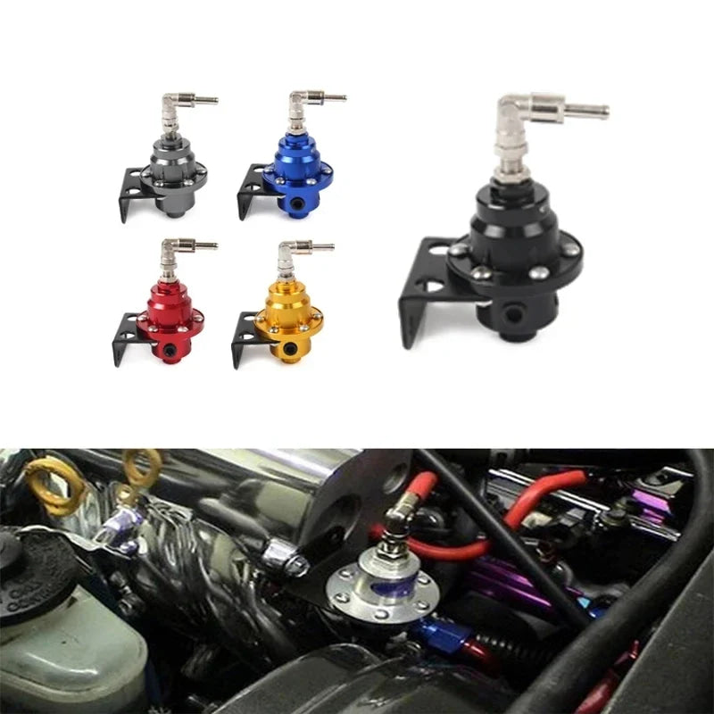 New Universal Adjustable Fuel Pressure Regulator type With original gauge and instructions