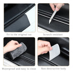 Car Door Sill Carbon Fiber Threshold Trunk Bumper Stickers Protector Strips for BMW X1 X3 3 5 Series G30 G20 G32 G11 Accessoies