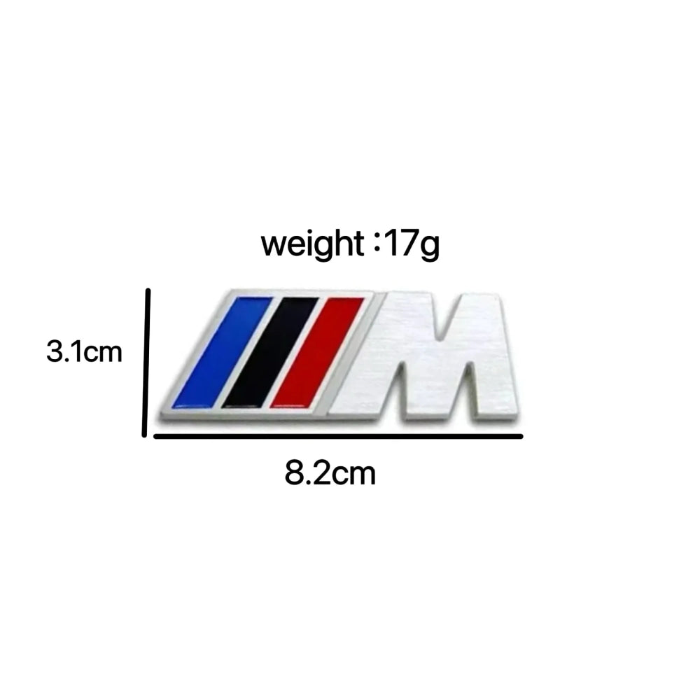 3D Aluminum Car Badge Emblem Sticker For BMW M Power M3 M5 G30 F30 F31 E36 E87 E60 E46 E91 X1 X3 X5 E53 Auto-Styling Accessories