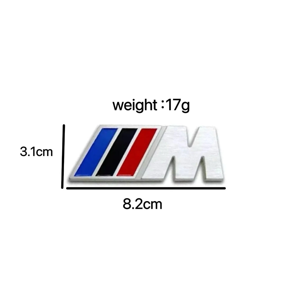 3D Aluminum Car Badge Emblem Sticker For BMW M Power M3 M5 G30 F30 F31 E36 E87 E60 E46 E91 X1 X3 X5 E53 Auto-Styling Accessories