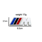 3D Aluminum Car Badge Emblem Sticker For BMW M Power M3 M5 G30 F30 F31 E36 E87 E60 E46 E91 X1 X3 X5 E53 Auto-Styling Accessories