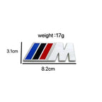 3D Aluminum Car Badge Emblem Sticker For BMW M Power M3 M5 G30 F30 F31 E36 E87 E60 E46 E91 X1 X3 X5 E53 Auto-Styling Accessories