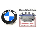 4Pcs 68mm 56mm Car Wheel Center Hub Cap Caps Emblem Logo For E90 E60 E61 E93 E87 E36 E46 E39 E53 F30 F20 F10 F15 X1 X3 X5 X6